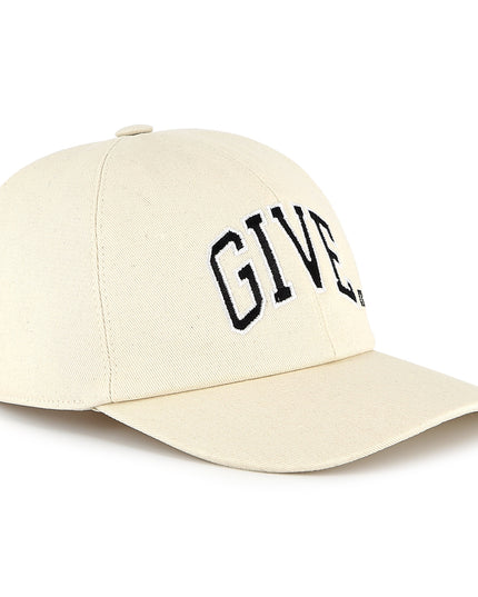Kids Atelier-Givenchy-Cream Front-Back Logo Cap