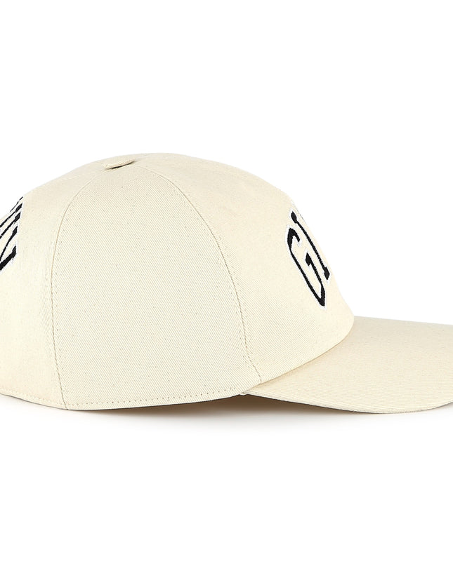 Kids Atelier-Givenchy-Cream Front-Back Logo Cap