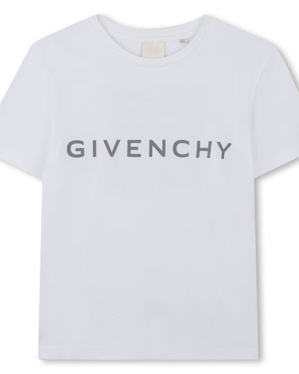 Kids Atelier-Givenchy-White Short Sleeves Tee-Shirt