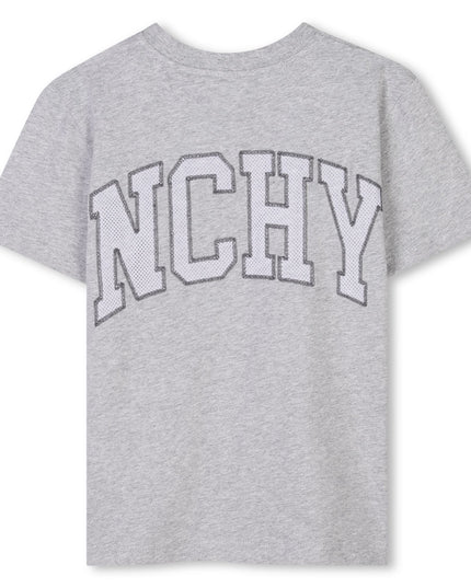 Kids Atelier-Givenchy-Grey Short Sleeves Tee-Shirt