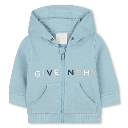 kidsatelier-givenchy-Light-blue-zip-hoodie-with-logo