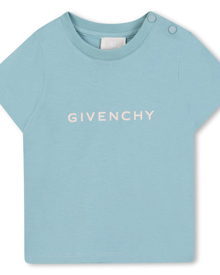 kidsatelier-givenchy-Blue-Logo-T-Shirt