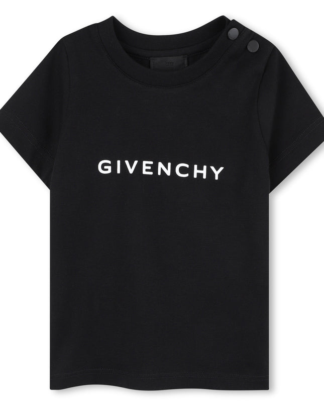 kidsatelier-givenchy-Black-Logo-T-Shirt