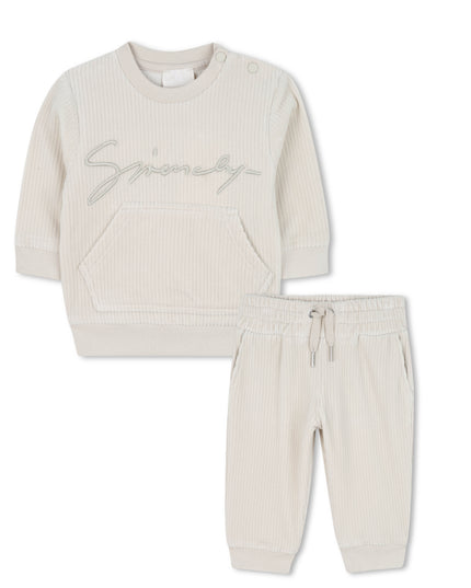 Kids Atelier-Givenchy-Light Beige Tracksuit Signature