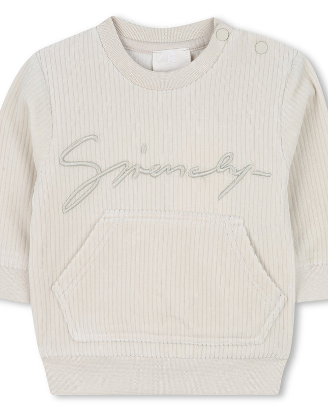 Kids Atelier-Mayoral-Light Beige Tracksuit Signature