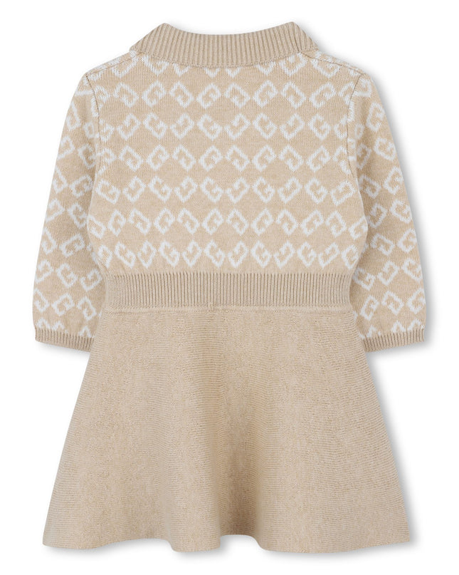 kidsatelier-givenchy-Beige-Knit-4G-Dress