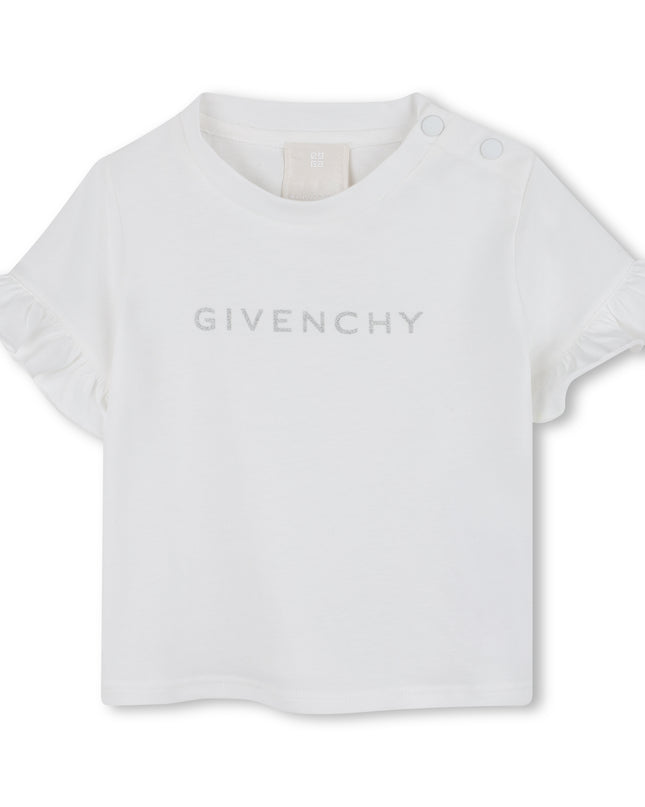 kidsatelier-givenchy-white-Logo-T-Shirt