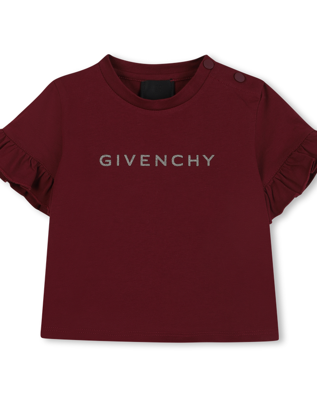 kidsatelier-givenchy-Burgundy-Logo-T-shirt