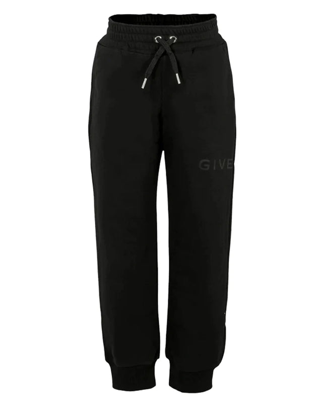 kidsatelier-givenchy-Black-Joggers-with-tonal-Logo