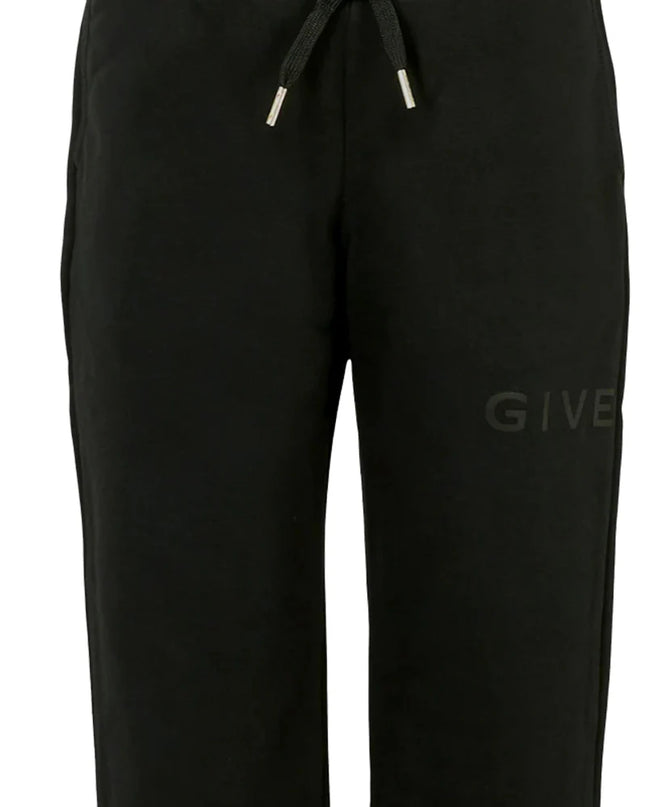 kidsatelier-givenchy-Black-Joggers-with-tonal-Logo