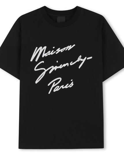 kidsatelier-givenchy-Black-T-Shirt-with-Print