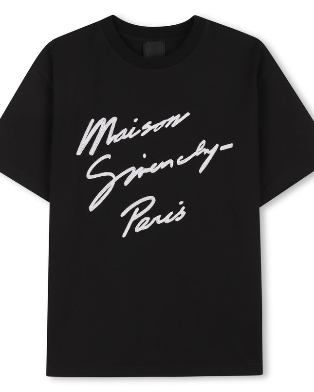 kidsatelier-givenchy-Black-T-Shirt-with-Print