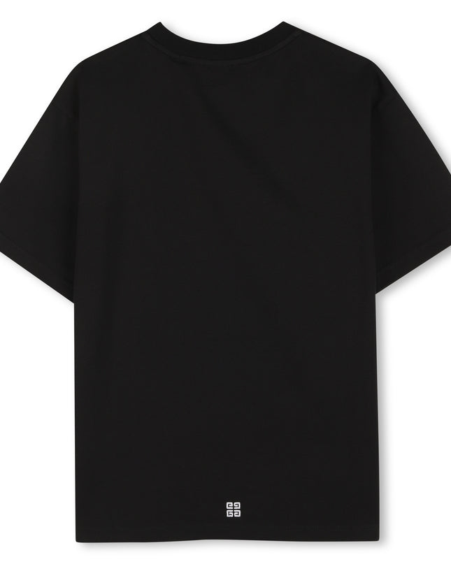 kidsatelier-givenchy-Black-T-Shirt-with-Print