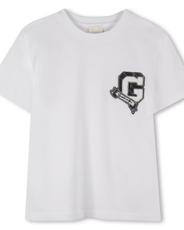 kidsatelier-givenchy-White-Logo-patch-T-shirt
