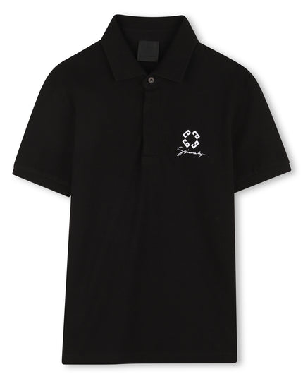 kidsatelier-givenchy-Black-Logo-Polo-Shirt