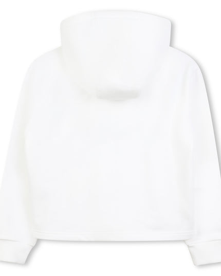 Kids Atelier-Givenchy-Ivory Logo Hooded Sweatshirt