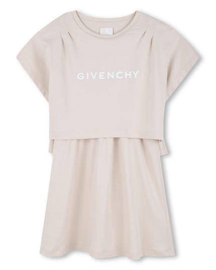 kidsatelier-givenchy-Cream-Logo-Print-Layered-Dress