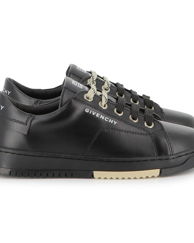 kidsatelier-givenchy-Black-Leather-Sneakers