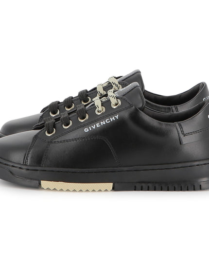 kidsatelier-givenchy-Black-Leather-Sneakers