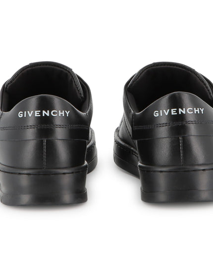 kidsatelier-givenchy-Black-Leather-Sneakers