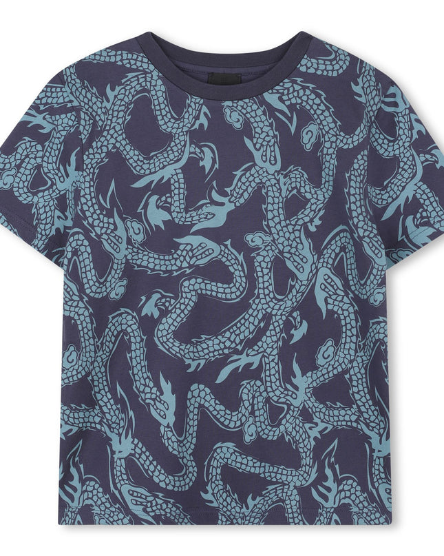 kidsatelier-givenchy-Navy-Graphic-Print-T-shirt