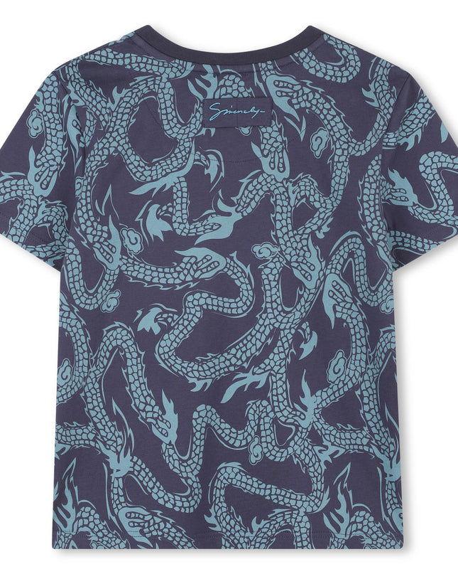 kidsatelier-givenchy-Navy-Graphic-Print-T-shirt