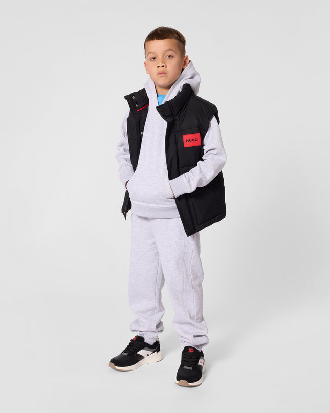 kids atelier hugo Black Sleeveless Down Jacket