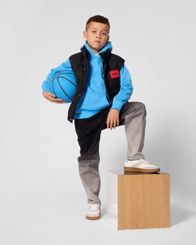 kids atelier hugo Black Sleeveless Down Jacket