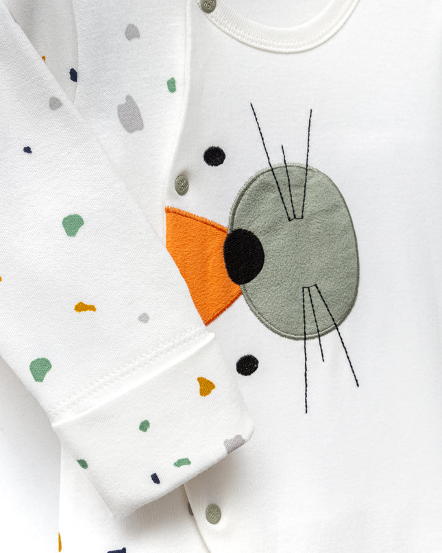 Multicolor Polka Dot One-Piece Set