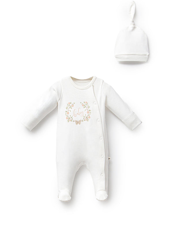 Ivory Flower Garland Outfit Set