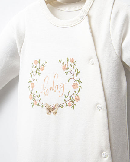 Ivory Flower Garland Outfit Set