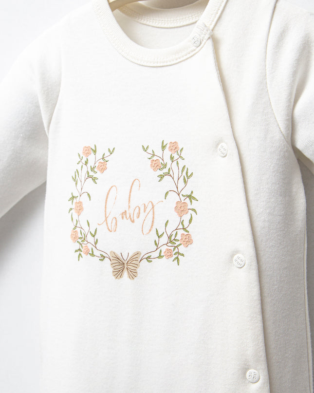 Ivory Flower Garland Outfit Set