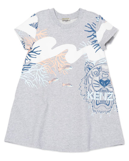 KENZO-KG-GREY MARL-DRESS-K12021-A41