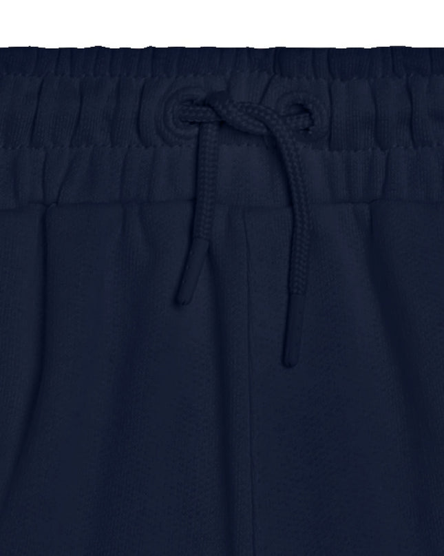 Navy Logo Cotton Shorts