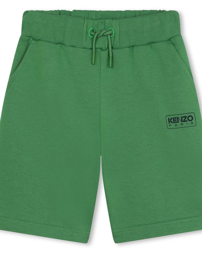 kenzo-k60305-66f-kb-Green Bermuda Shorts