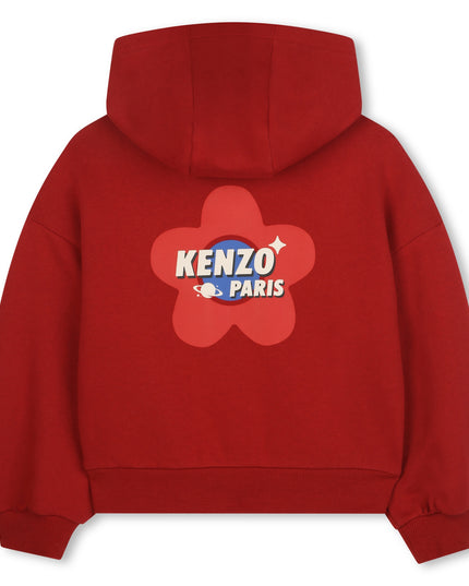 Kids Atelier-Kenzo-Crimson Hooded Sweatshirt