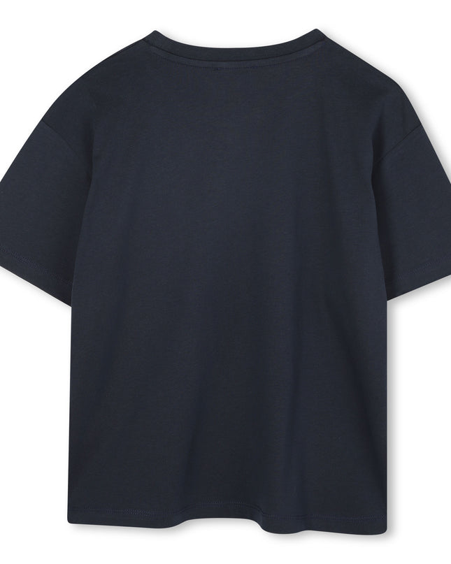 Kids Atelier-Kenzo-Tiger Navy Short Sleeve t-Shirt