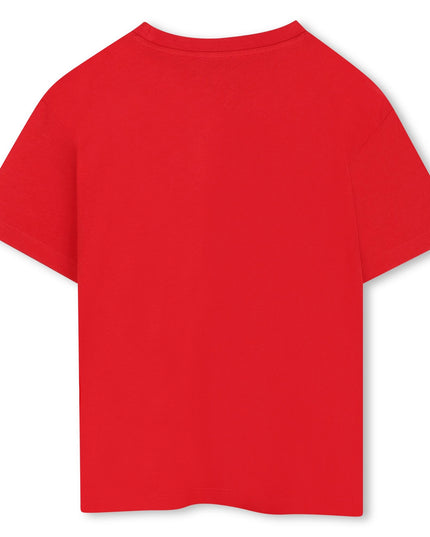 Kids Atelier-Kenzo-Red Short Sleeve T-Shirt