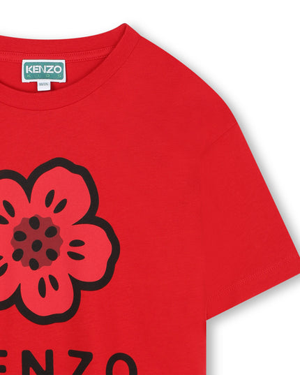 Kids Atelier-Kenzo-Red Short Sleeve T-Shirt