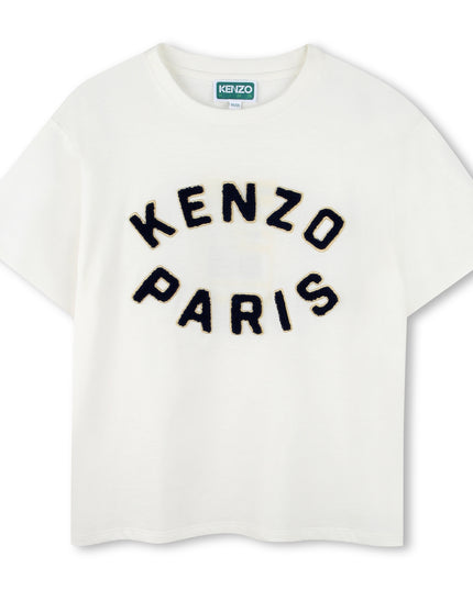 Kids Atelier-Kenzo-Ivory Short Sleeve T-Shirt