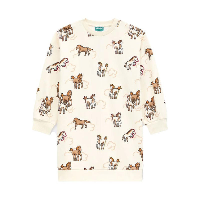 kids atelier kenzo 'Lunar New year' Dress in French Terry