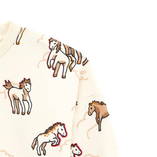 kids atelier kenzo 'Lunar New year' Dress in French Terry