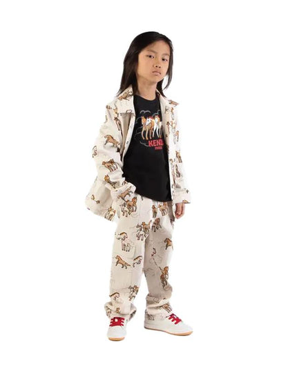 kids atelier kenzo 'Lunar New Year' Straight Pants