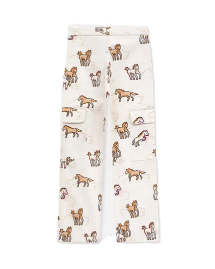 kids atelier kenzo 'Lunar New Year' Straight Pants