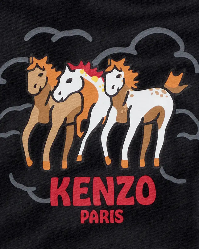 kids atelier kenzo 'Lunar New Year' Black T-shirt