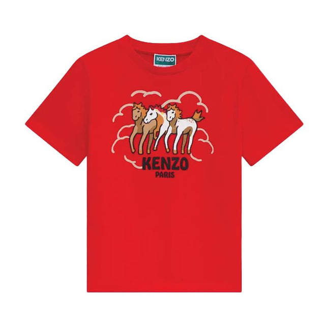 kids atelier kenzo 'Lunar New Year' Red T-shirt