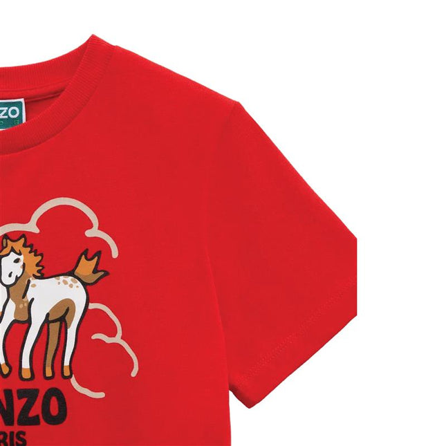 kids atelier kenzo 'Lunar New Year' Red T-shirt
