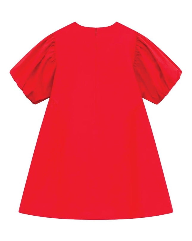 kids atelier kenzo 'Lunar New Year' Embroidered Dress in Poplin
