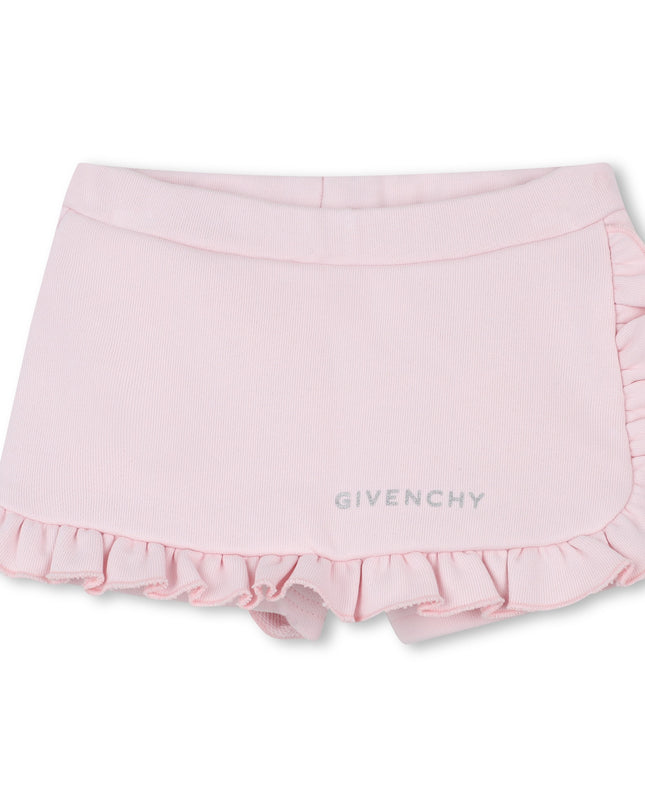 Pink Marshmallow Ruffle Skort