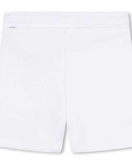 White Logo Shorts